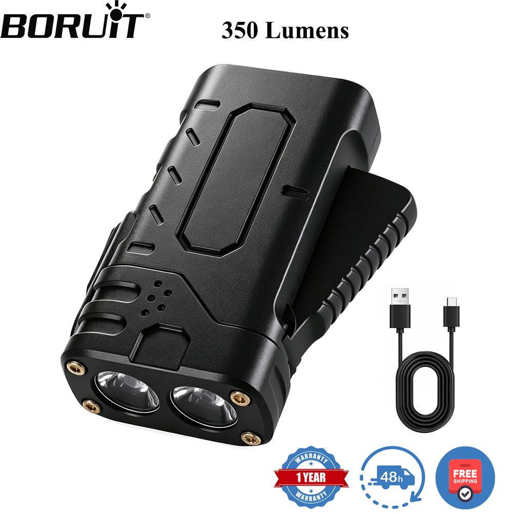 BORUIiT Hand Crank EDC LED Fla - огляд і ціна Fishing Light