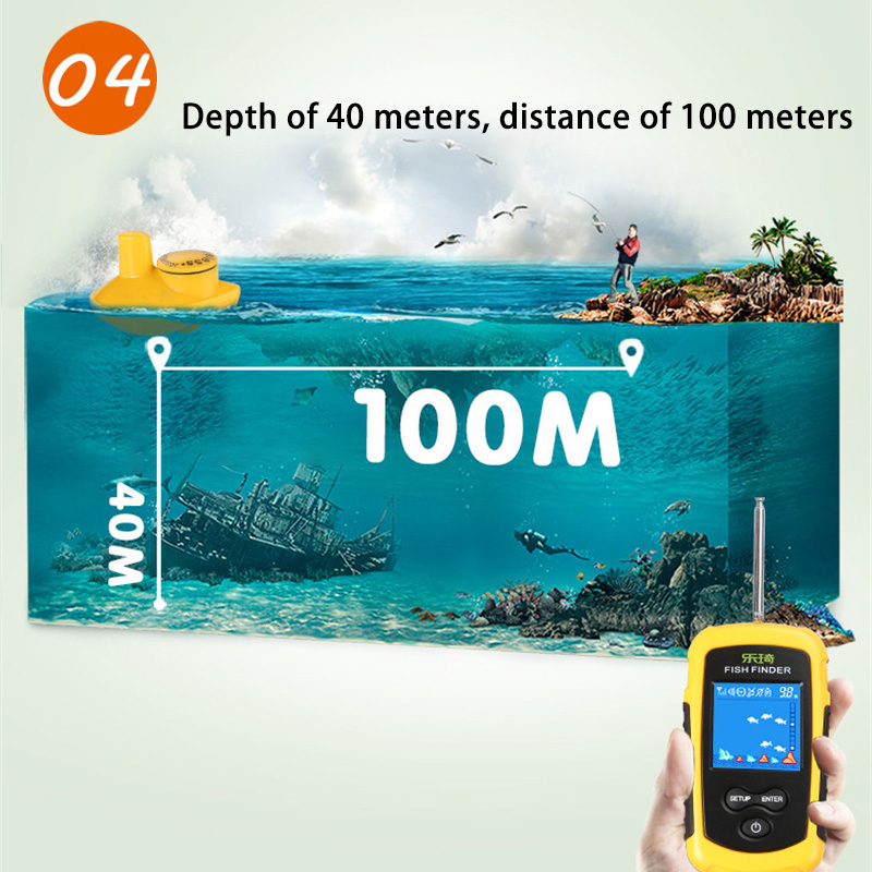 Wireless Sonar Fishing Detecto - огляд і ціна Fishing Depth Finder